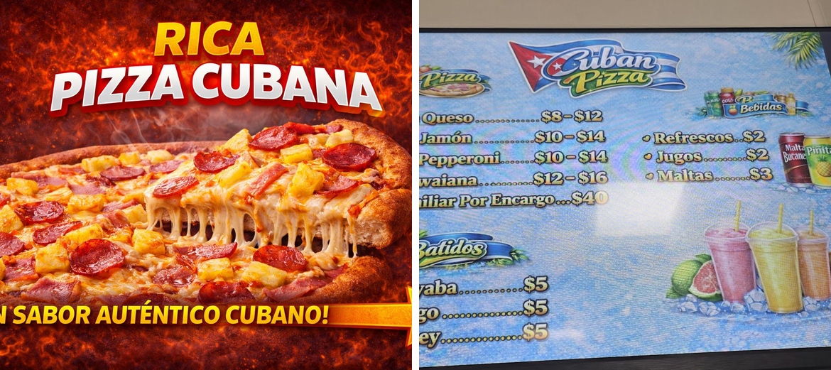 Cuban Pizza Menu