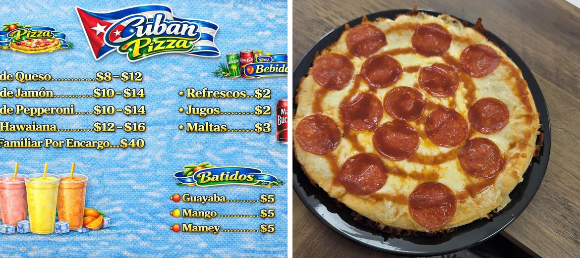 Cuban Pizza Menu